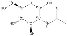 N-acetyl-D-[UL-13C6;15N]glucosamine